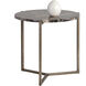 Cecil 21.5 X 20.75 inch Brown / Antique Grey End Table